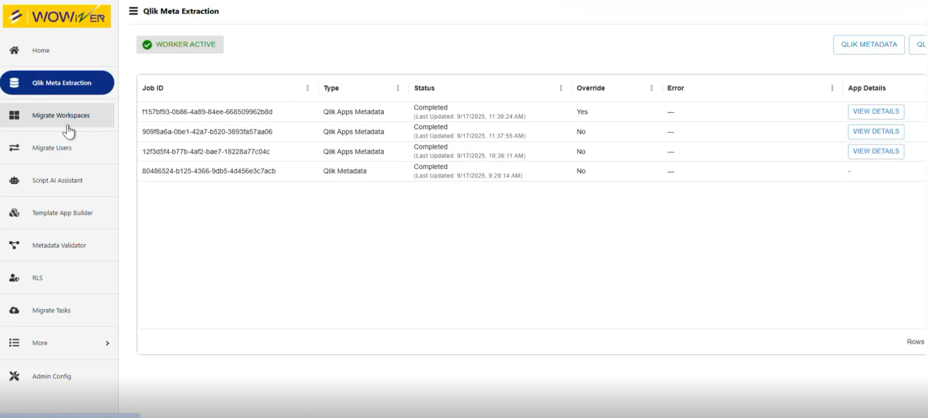 Wowizer Qlik Sense to Power BI Migration Accelerator